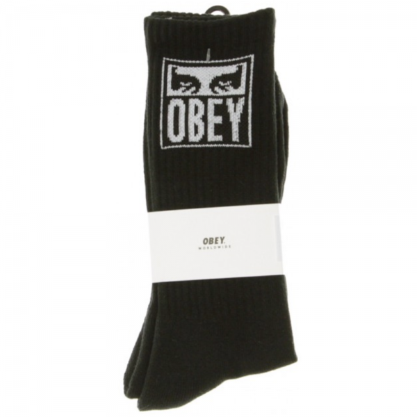 OBEY EYES ICON BLACK CALZINI