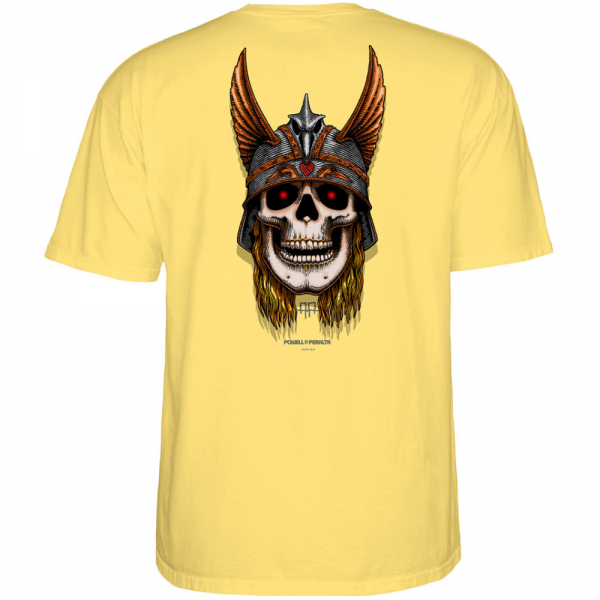 POWELL PERALTA ANDY ANDERSON SKULL YELLOW T-SHIRT
