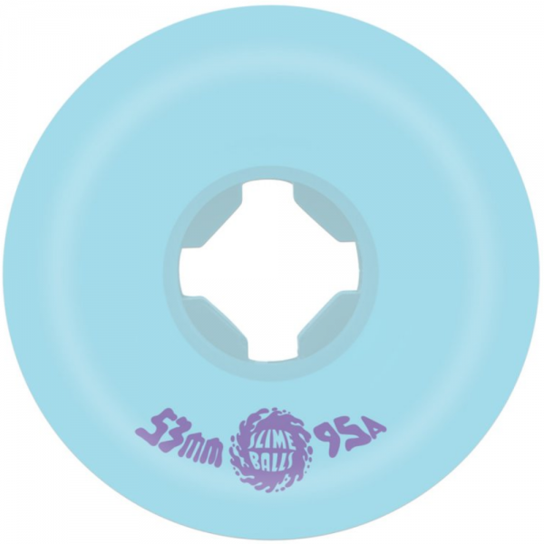 SLIME BALLS SNOT ROCKETS 53mm - 95A PASTEL BLUE RUOTE SKATEBOARD