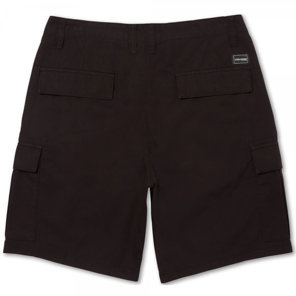 VOLCOM MARCH CARGO BLACK SHORTS