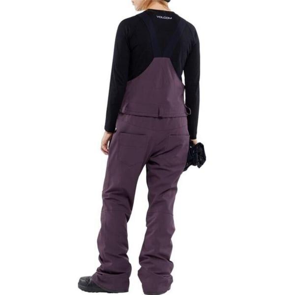 VOLCOM SWIFT BIB OVERALL BLACKBERRY PANTALONI SNOWBOARD DONNA