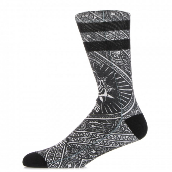 AMERICAN SOCKS BANDANA BLACK CALZINI