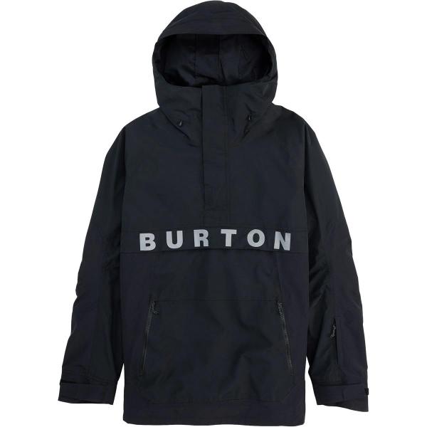 BURTON FROSTNER ANORAK TRUE BLACK GIACCA SNOWBOARD