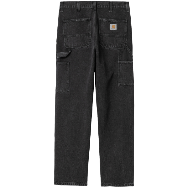 CARHARTT WIP DOUBLE KNEE PANT DENIM BLACK (STONE WASHED)