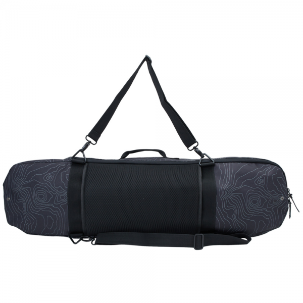 DC ALL WEATHER BLACK TOPOGRAPHIC SKATEBOARD BAG