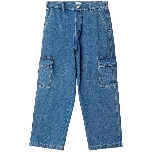 OBEY BIG WIG CARGO DENIM PANT LIGHT INDIGO