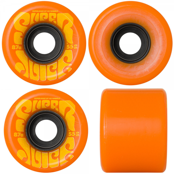 OJ WHEELS MINI SUPER JUICE 55mm - 87A ORANGE RUOTE SKATEBOARD