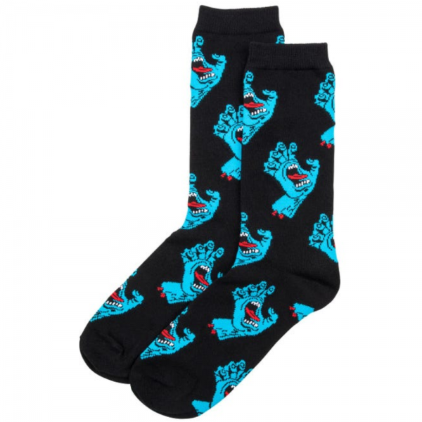SANTA CRUZ MULTI HAND BLACK AND WHITE (2PZ) CALZINI