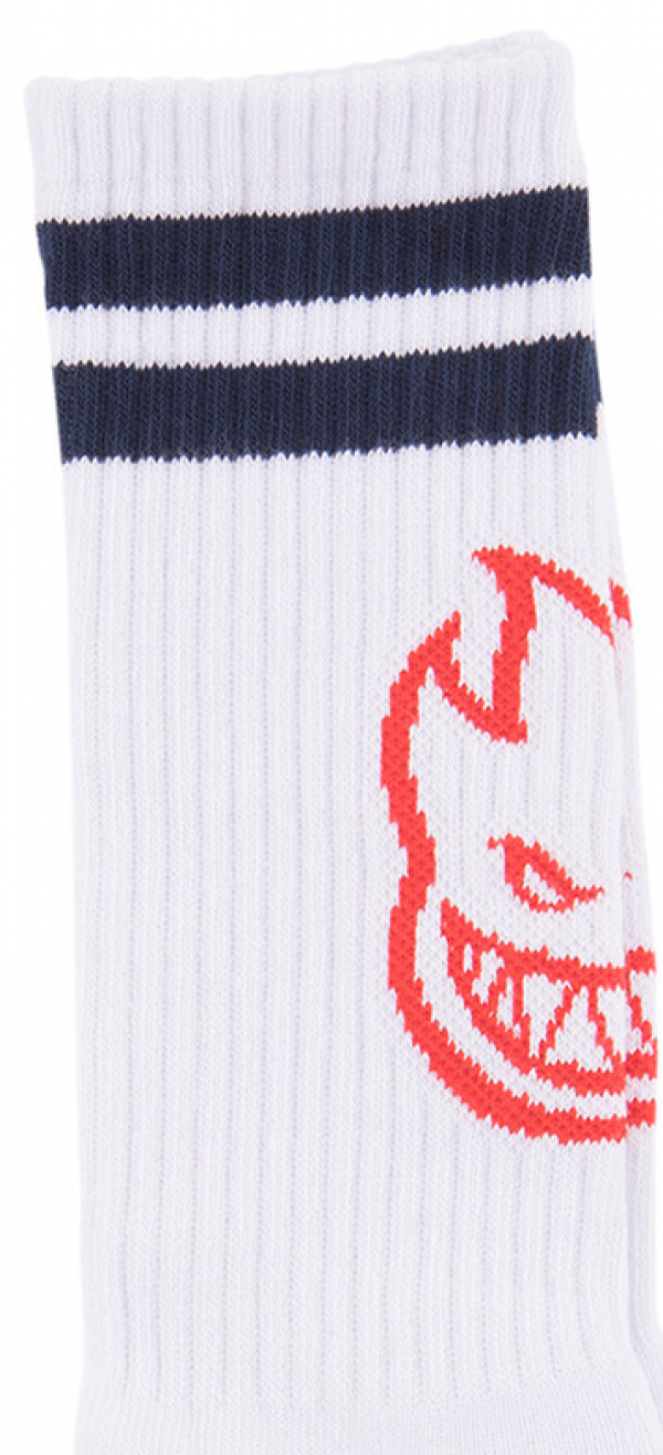 SPITFIRE HEADS UP WHITE/NAVY/RED CALZINI