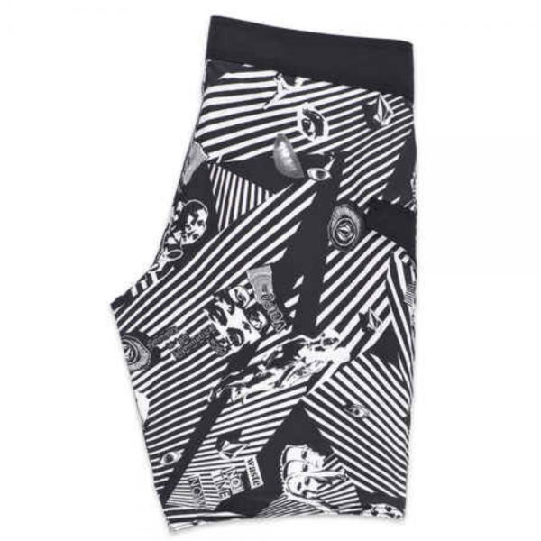 VOLCOM MOD LIDO PRINT 20 BLACK COSTUME