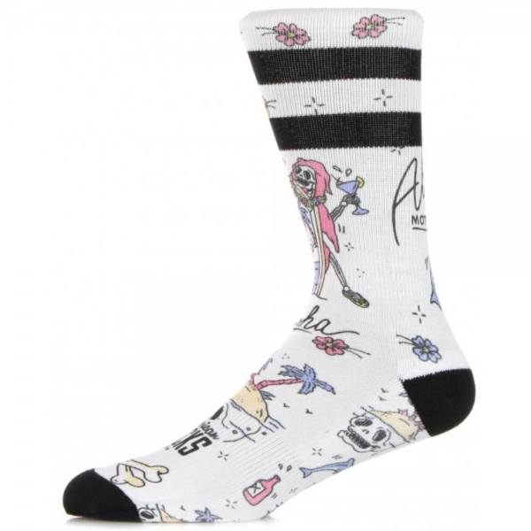 AMERICAN SOCKS SIGNATURE LIVE NOW WHITE CALZINI