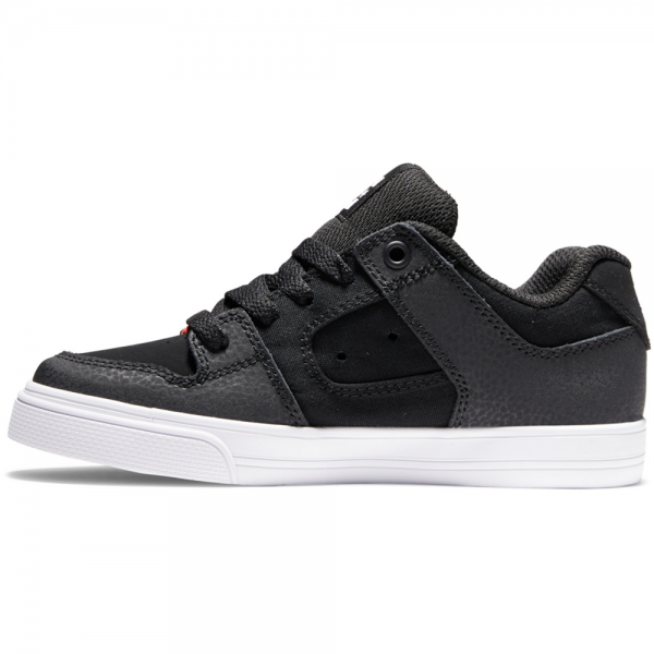 DC SHOES PURE BLACK/FLAMES SCARPE BAMBINO