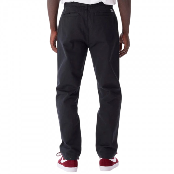 OBEY HUGHES TWILL BLACK PANTALONI