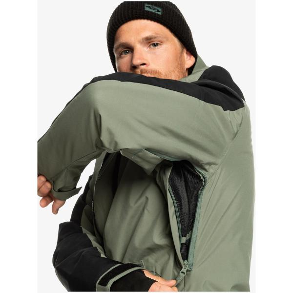 QUIKSILVER MISSION BLOCK LAUREL WREATH GIACCA SNOWBOARD