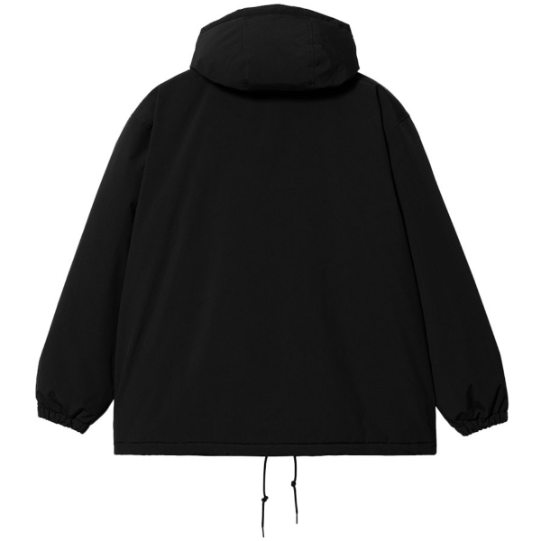 CARHARTT WIP HOODED COACH JACKET BLACK/WHITE 
