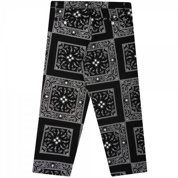 DOOMSDAY BANDANA CHINO BLACK PANTALONI