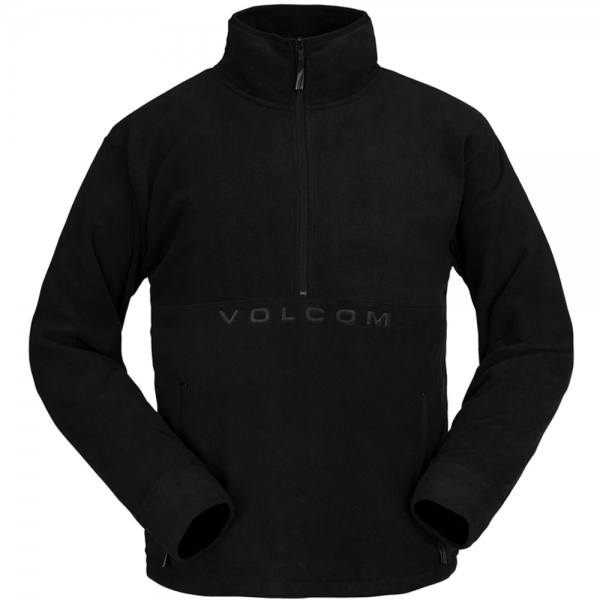 VOLCOM V-SCIENCE 1/2 ZIP BLACK PILE