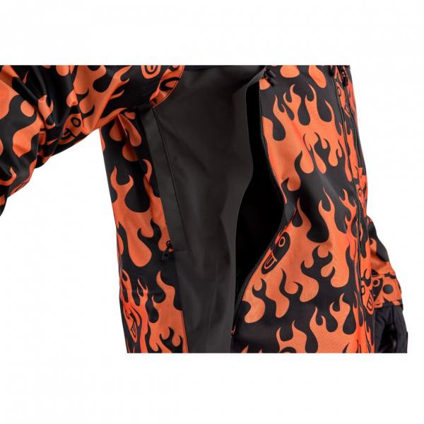 AIRBLASTER TRENCHOVER FLAMES GIACCA SNOWBOARD  