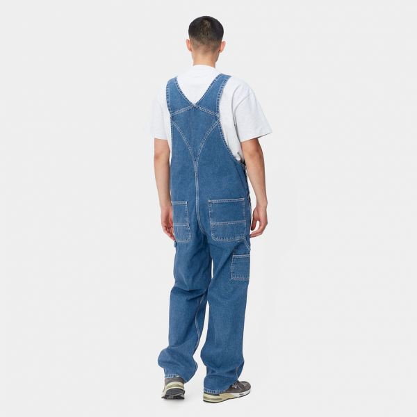 CARHARTT WIP BIB OVERALL BLUE (STONE WASHED)