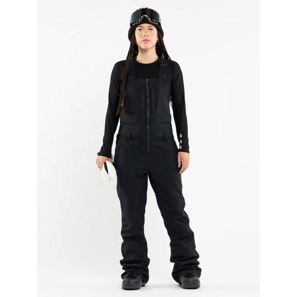 VOLCOM SWIFT BIB OVERALL BLACK PANTALONI SNOWBOARD DONNA