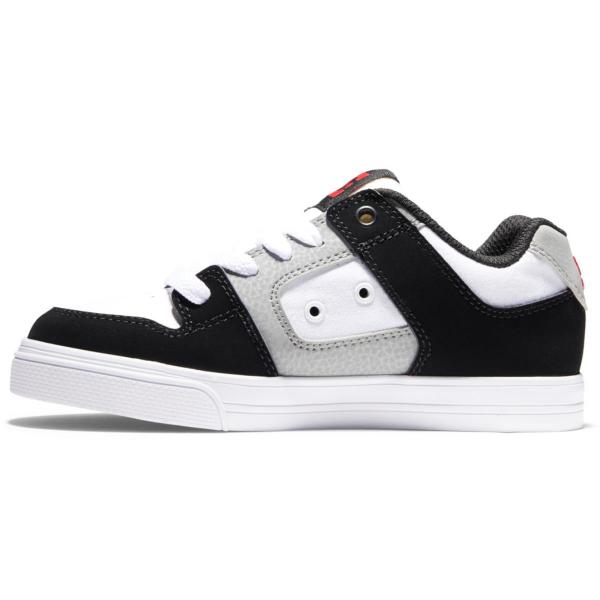 DC PURE WHITE/BLACK/RED SCARPE BAMBINO