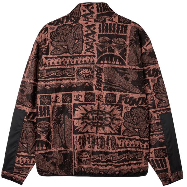 FUNKY TRIBE FULL ZIP RUST GIACCA