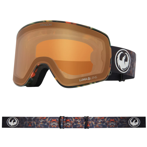 DRAGON NFX2 FIRE LEAF MASCHERA SNOWBOARD