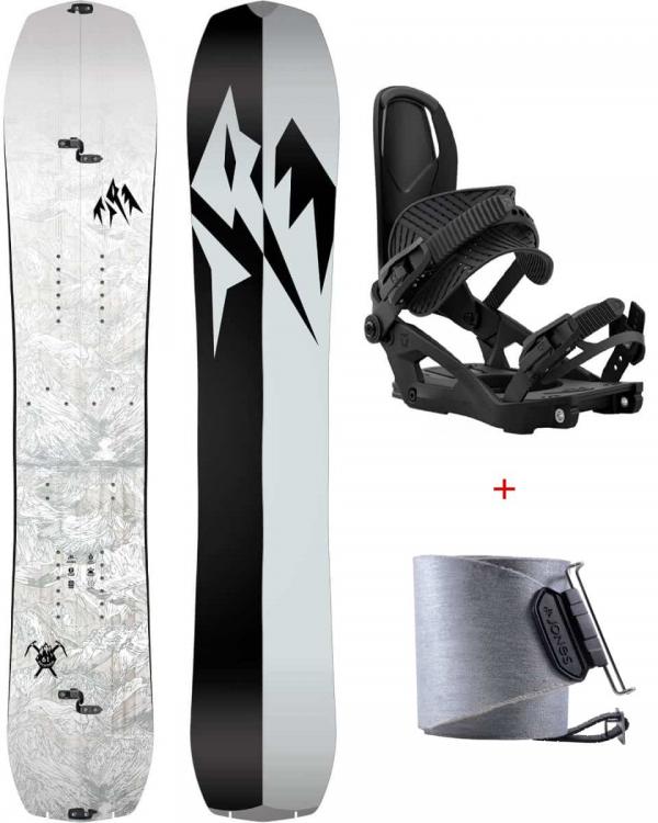 JONES SOLUTION SPLITBOARD 161 + PELLI NOMAD QUICK TENSION + ATTACCHI UNION CHARGER