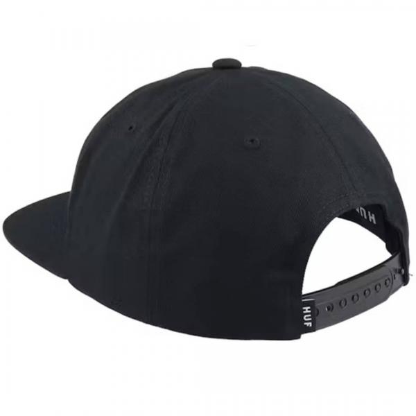 HUF SET BOX SNAPBACK CAP BLACK