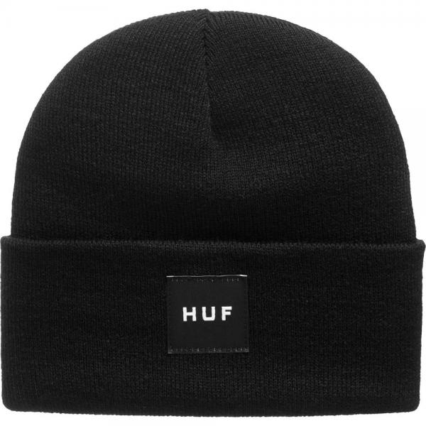 HUF ESSENTIALS BOX LOGO BLACK CAPPELLO