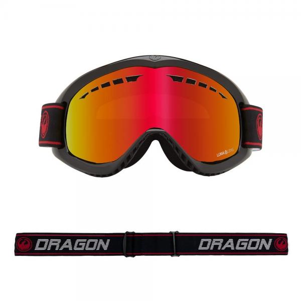 DRAGON DX ION INFRARED /LL RED ION MASCHERA SNOWBOARD