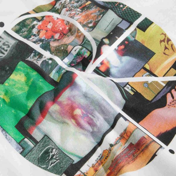 POLAR FILL LOGO OURSELVES COLLAGE WHITE T-SHIRT