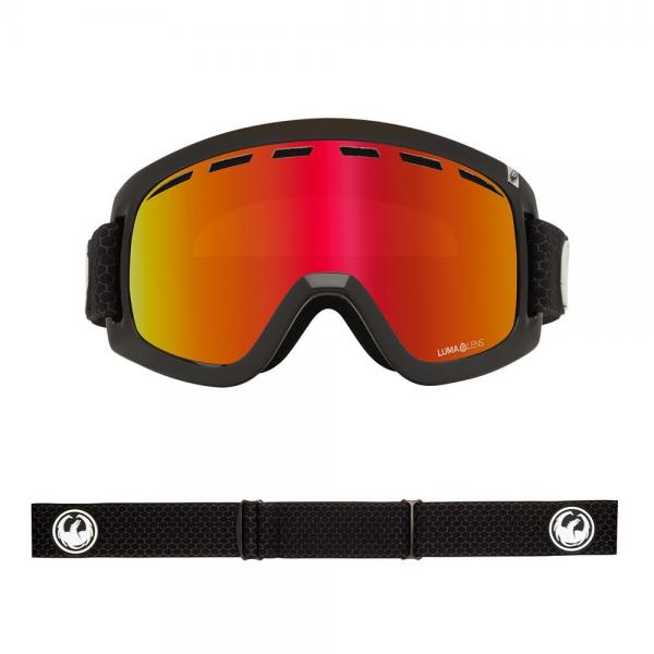 DRAGON D1 OTG  SPLIT LL RED ION /LL RED ION MASCHERA SNOWBOARD