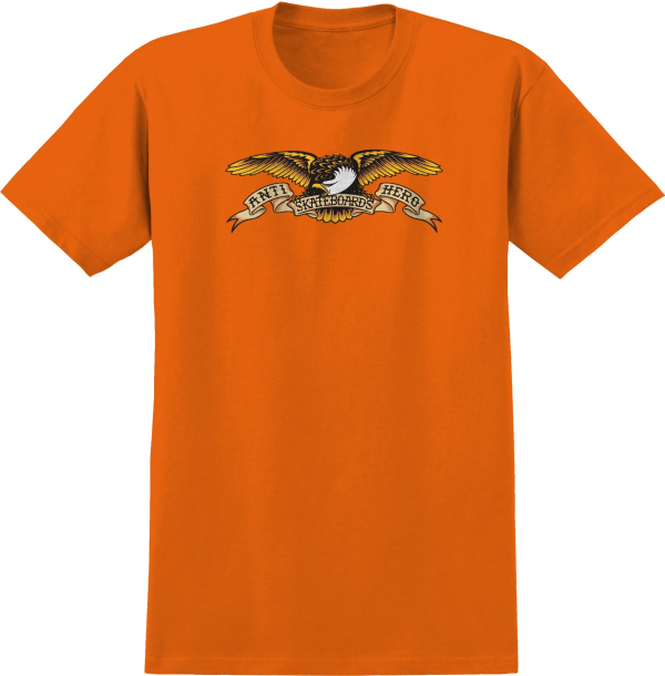 ANTIHERO EAGLE ORANGE T-SHIRT BAMBINO