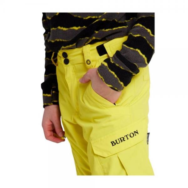 BURTON EXILE CARGO SULPHUR YELLOW PANTALONI SNOWBOARD BAMBINO