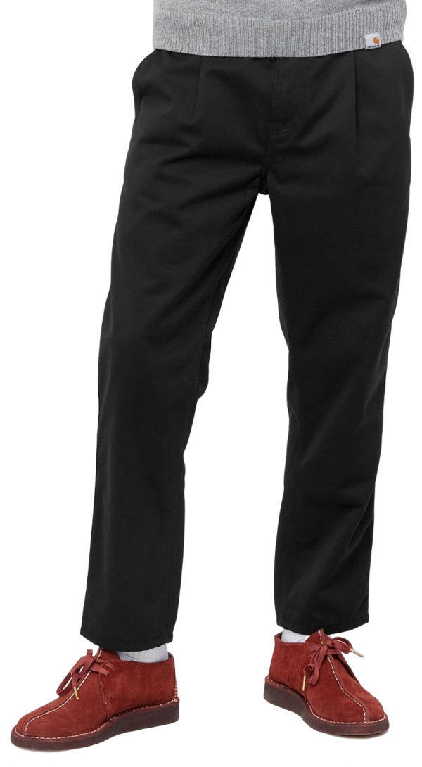 CARHARTT WIP ABBOTT PANT BLACK (RINSED)