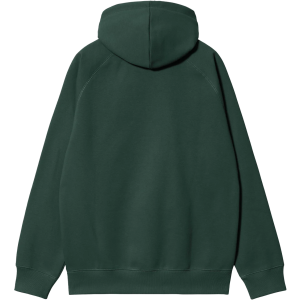 CARHARTT WIP HOODED CHASE SWEATSHIRT DISCOVERY GREEN/GOLD