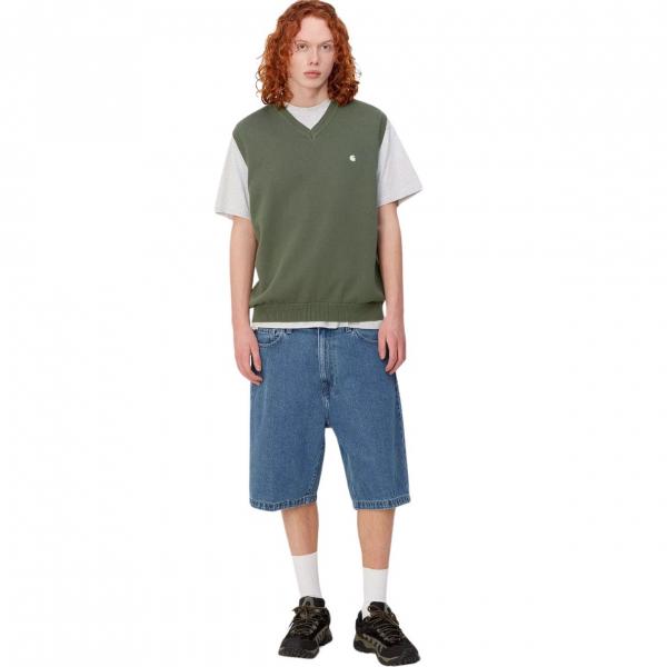 CARHARTT WIP LANDON SHORT BLUE (HEAVY STONE WASH)