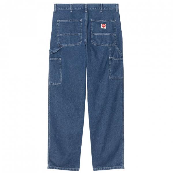 CARHARTT WIP SINGLE KNEE PANT BLUE (STONE WASHED HEARTH) 