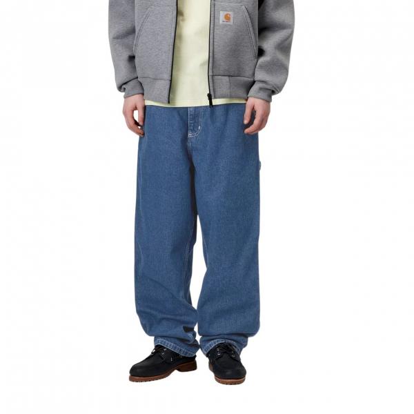 CARHARTT WIP SINGLE KNEE PANT BLUE (STONE WASHED HEARTH) 