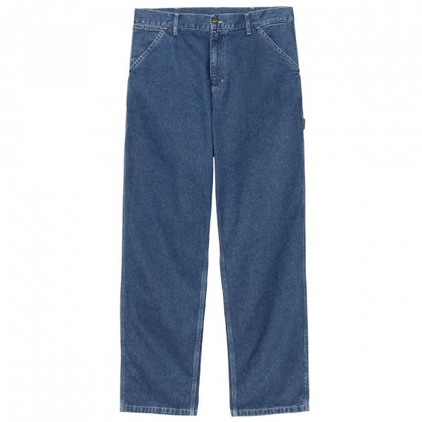 CARHARTT WIP SINGLE KNEE PANT BLUE (STONE WASHED HEARTH) 