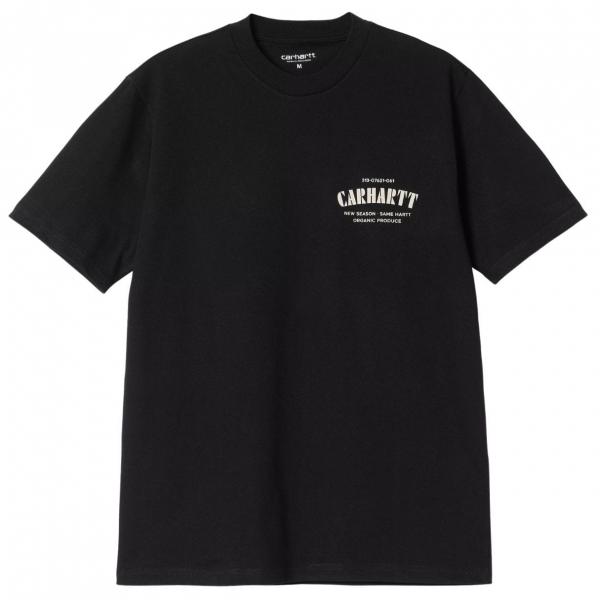 CARHARTT WIP S/S  CATALOGUE C LOGO BLACK T-SHIRT