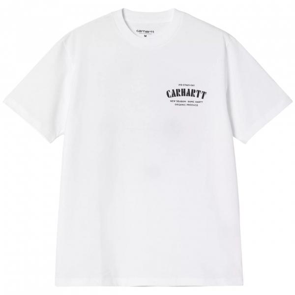 CARHARTT WIP S/S  CATALOGUE C LOGO WHITE T-SHIRT