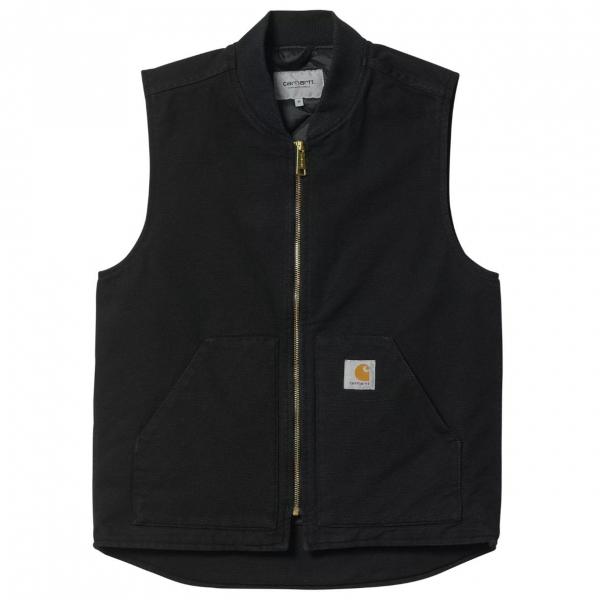 CARHARTT WIP CLASSIC VEST BLACK (RINSED)