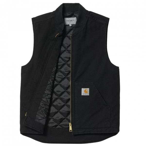 CARHARTT WIP CLASSIC VEST BLACK (RINSED)
