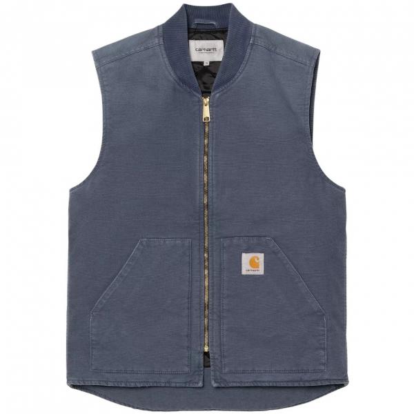 CARHARTT WIP CLASSIC VEST DUSKY BLUE (STONE CANVAS)