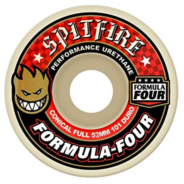 SPITFIRE WHEELS FORMULA FOUR CONICAL FULL 101A RUOTE SKATEBOARD