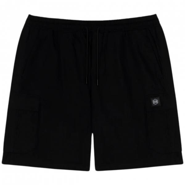 DOLLY NOIRE COTTON RIPSTOP CARGO BLACK EASYSHORTS