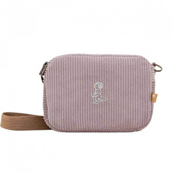 EMENTA FLUFFY IKON CORDUROY SHOULDER BAG COFFEE
