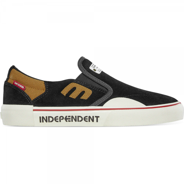 ETNIES MARANA SLIP x INDEPENDENT BLACK BROWN SCARPE